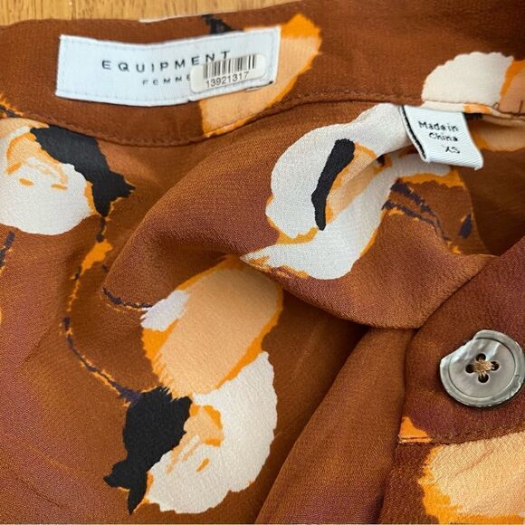 Silk Floral Dress Equipment Size  XS - Picture 8 of 9